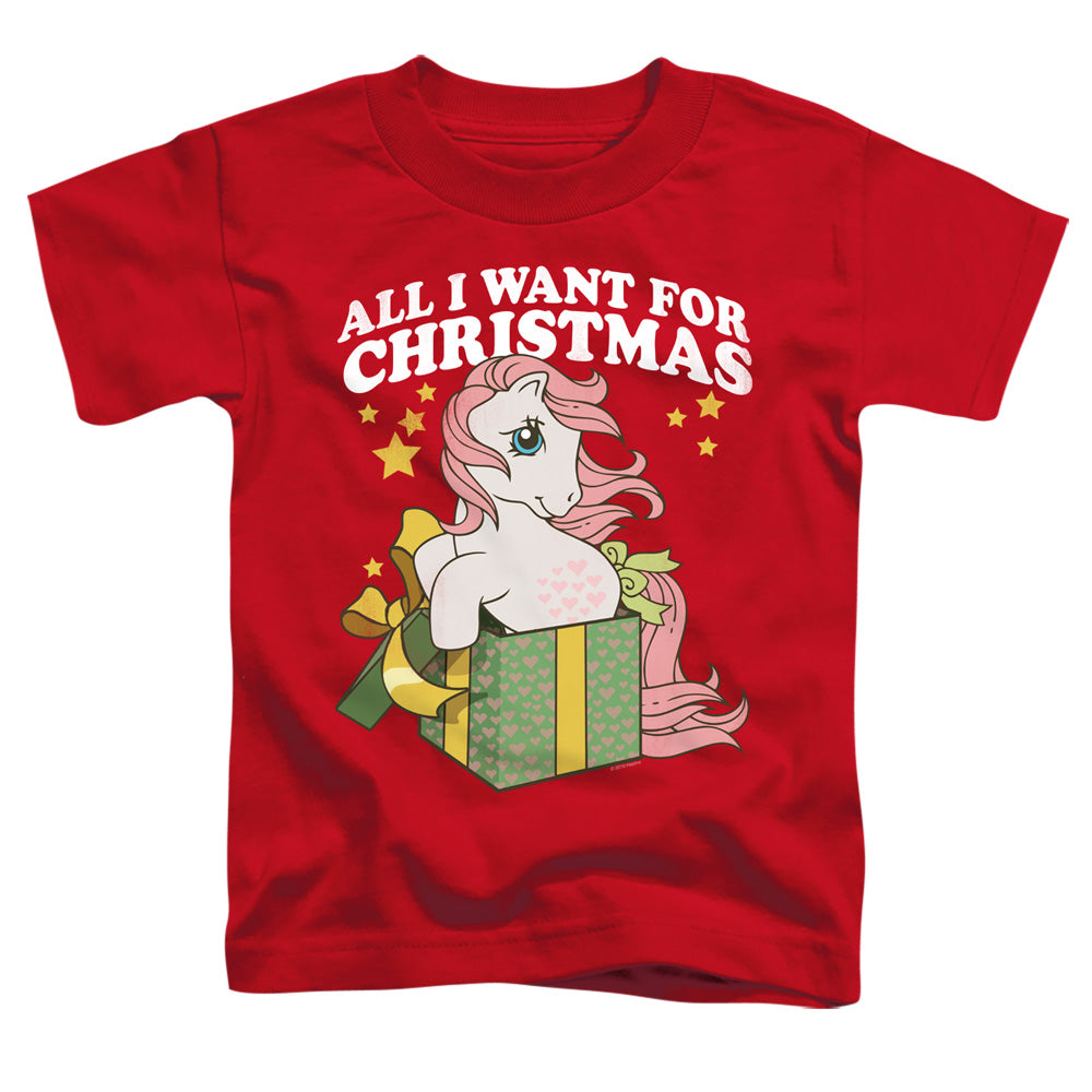 My Little Pony Toddler T-Shirt All I Want for Christmas Red Tee