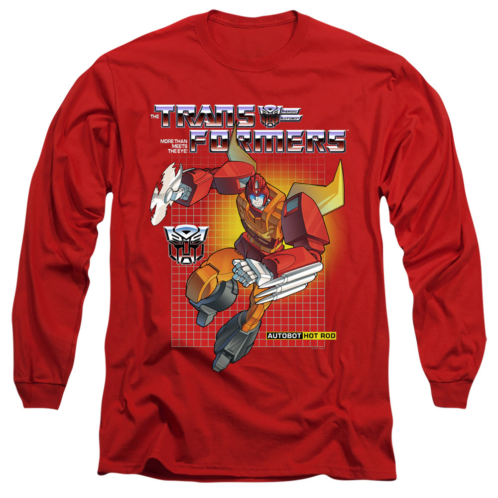 Transformers Long Sleeve T-Shirt Hot Rod Red Tee