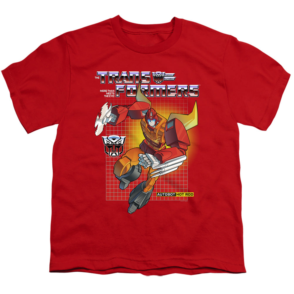 Transformers Kids T-Shirt Hot Rod Red Tee