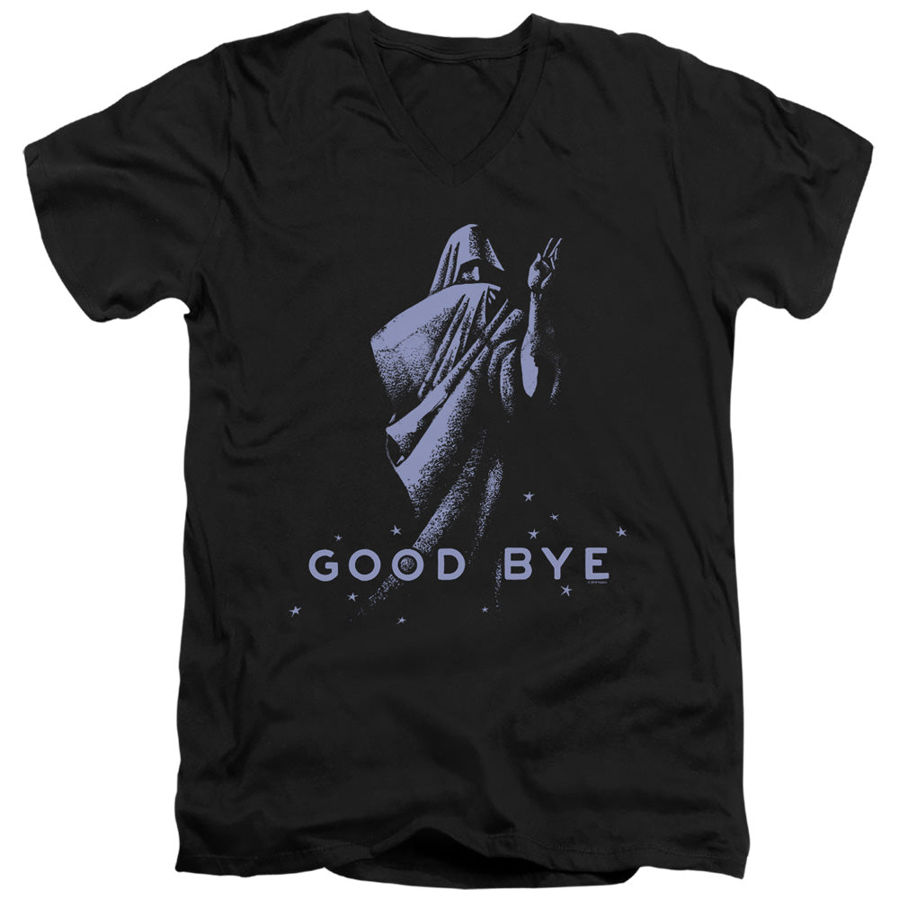 Ouija Slim Fit V-Neck T-Shirt Good Bye Black Tee