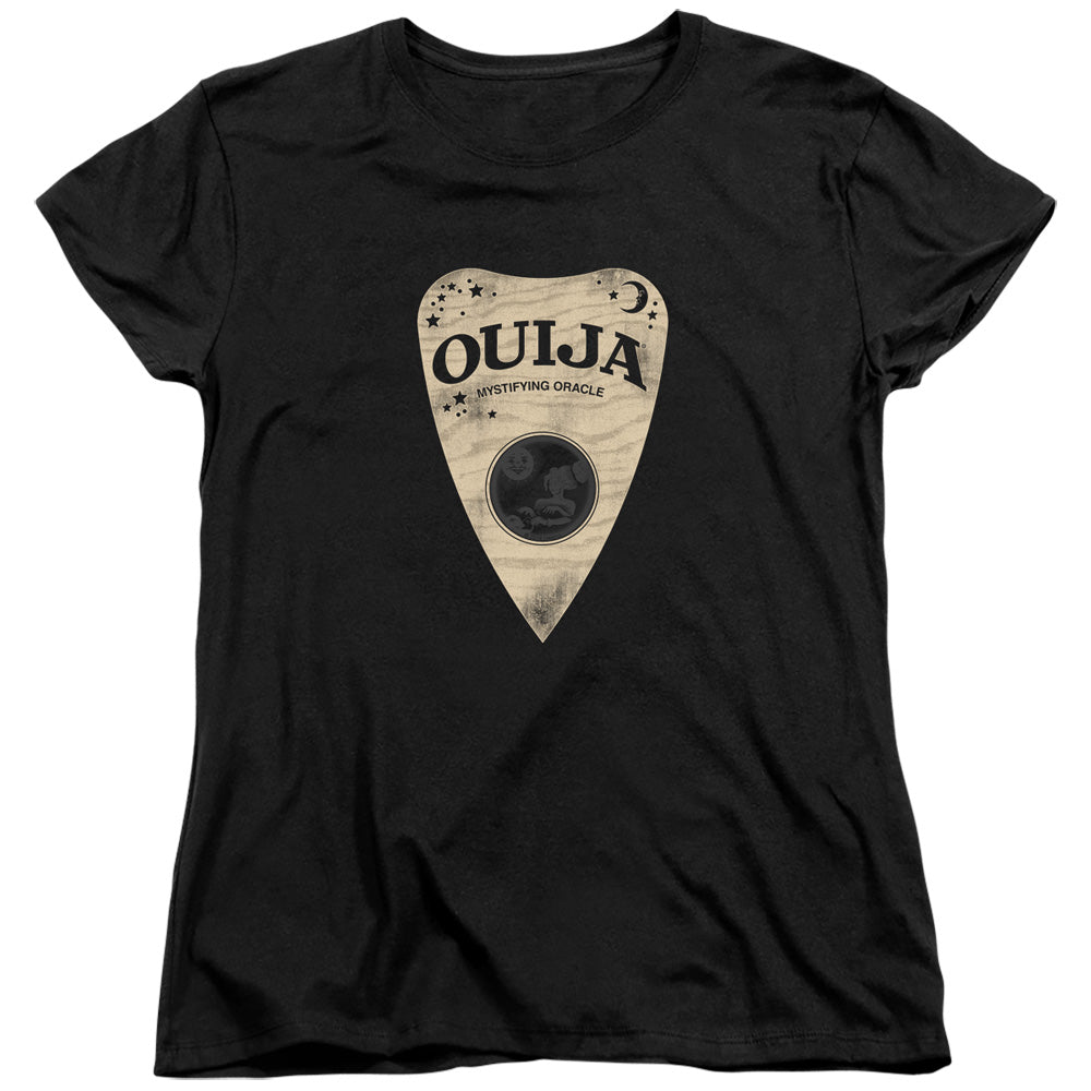 Ouija Womens T-Shirt Planchette Black Tee