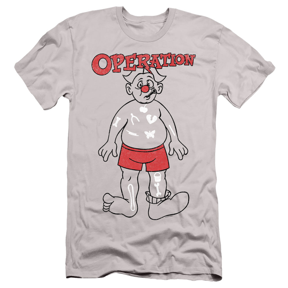 Operation Slim Fit T-Shirt Cavity Sam Silver Tee