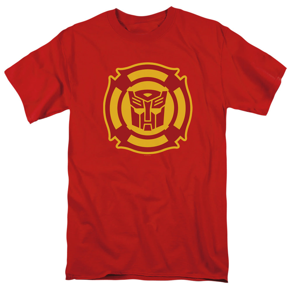 Transformers T-Shirt Rescue Bots Logo Red Tee