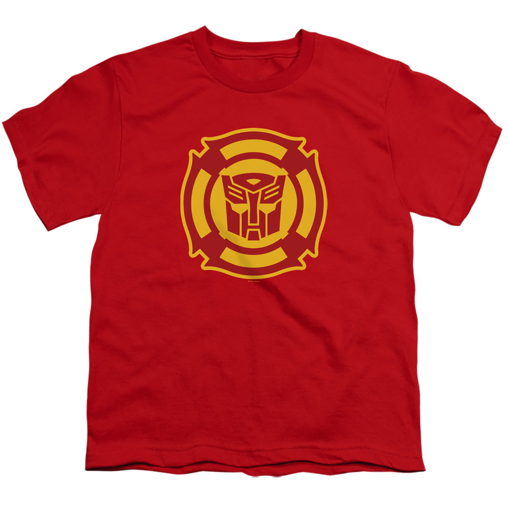 Transformers Kids T-Shirt Rescue Bots Logo Red Tee