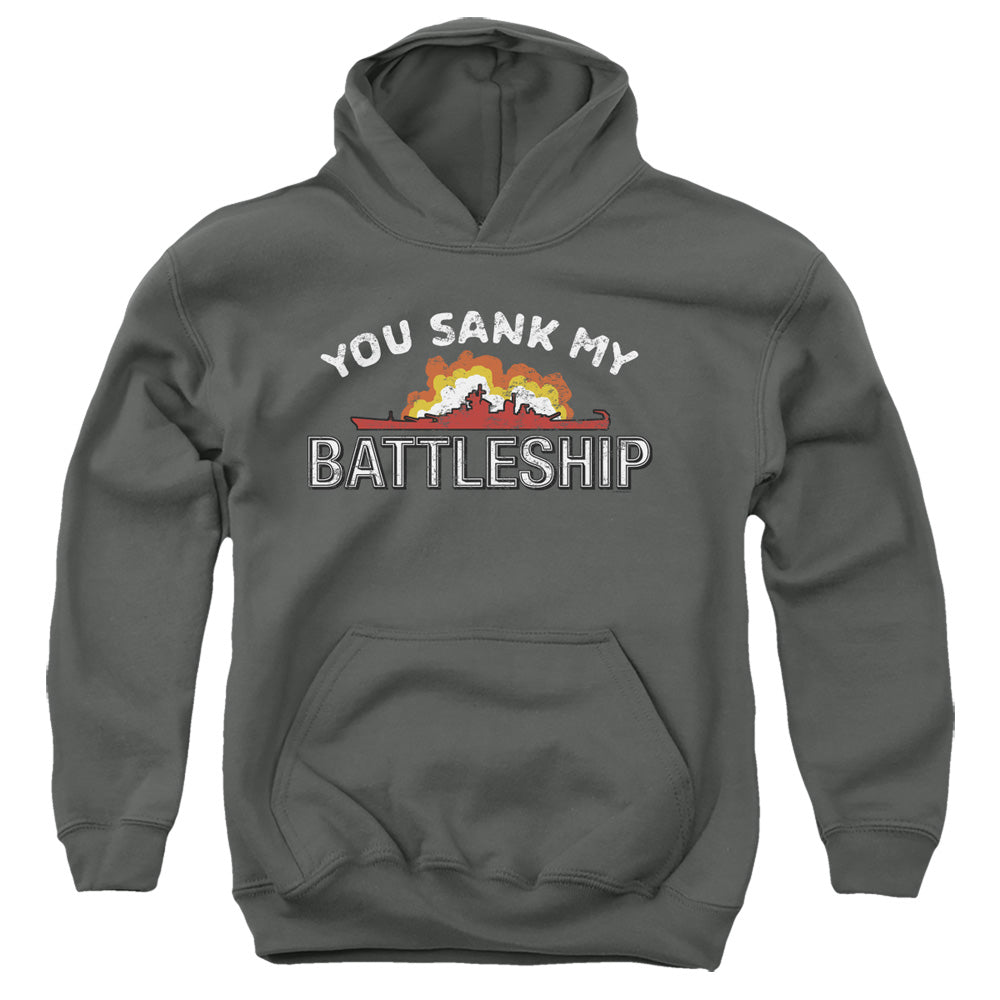 Battleship Kids Hoodie You Sank My Ship Charcoal Hoody