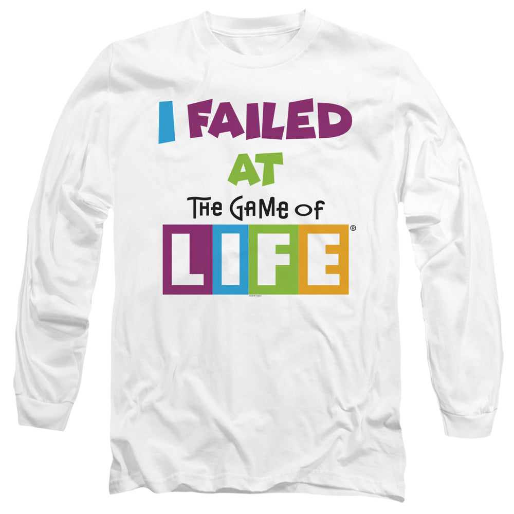 The Game of Life Long Sleeve T-Shirt I Failed White Tee