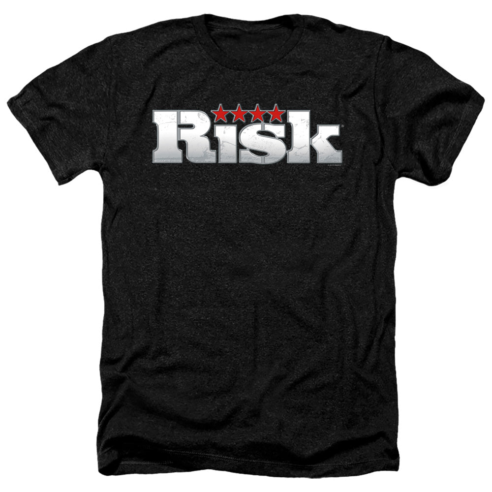 Risk Game Heather T-Shirt Logo Black Tee