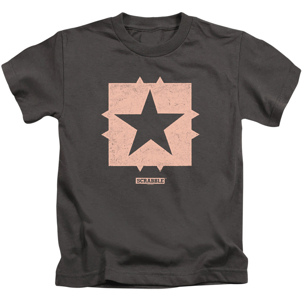 Scrabble Boys T-Shirt Free Space Charcoal Tee