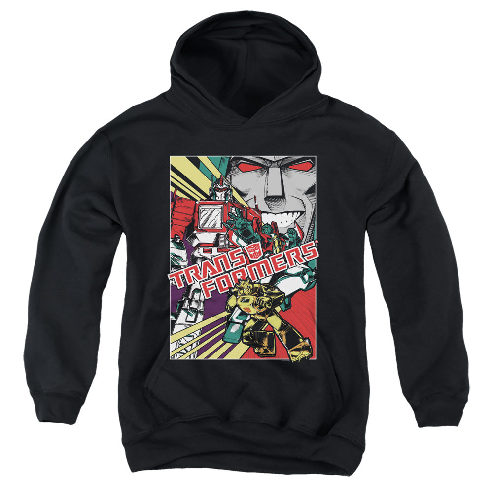 Transformers Kids Hoodie Comic Poster Black Hoody