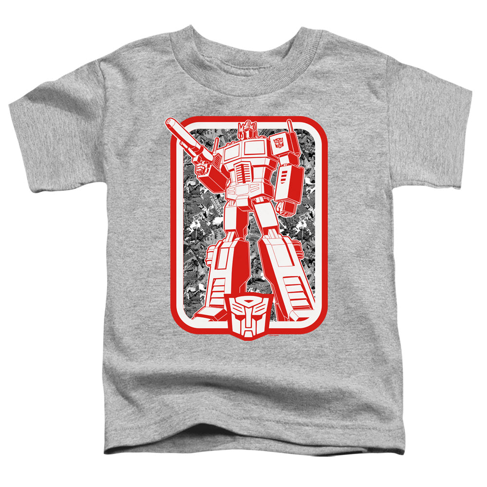 Transformers Toddler T-Shirt Red & White Optimus Prime Heather Tee