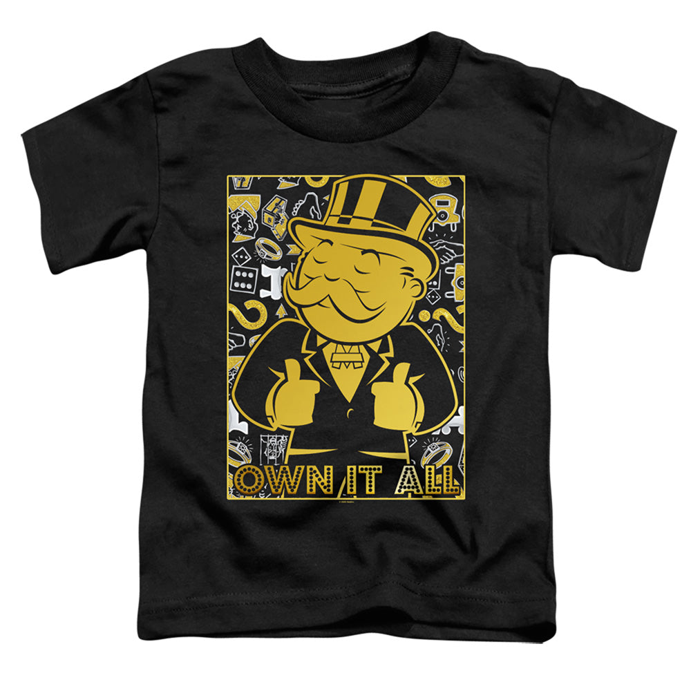 Monopoly Toddler T-Shirt Own it All Black Tee