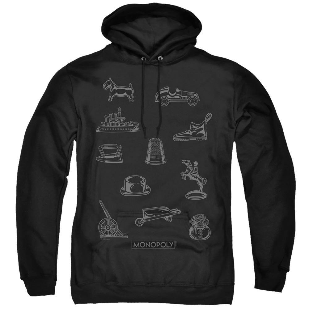 Monopoly Hoodie Tokens Black Hoody