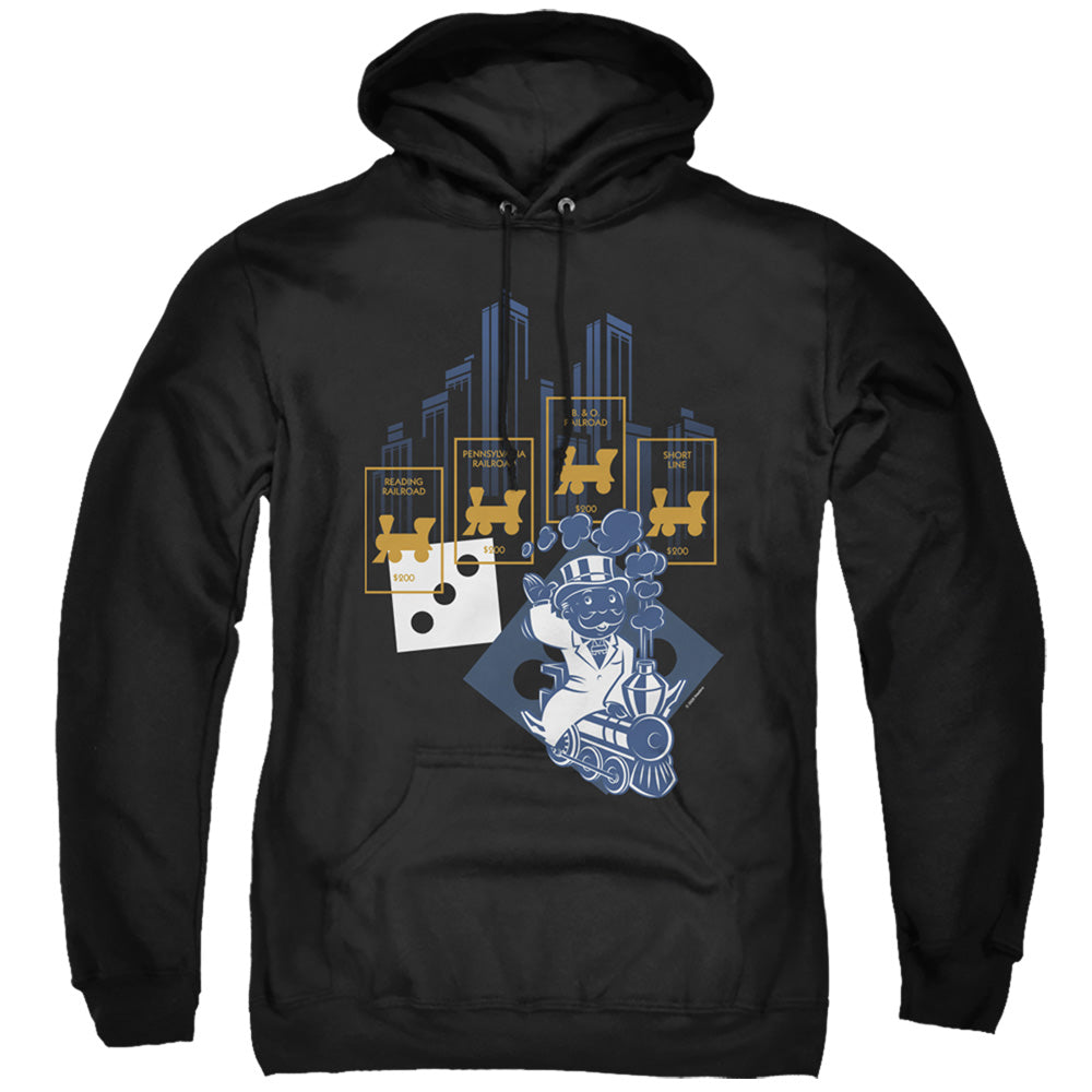 Monopoly Hoodie Railroads Black Hoody