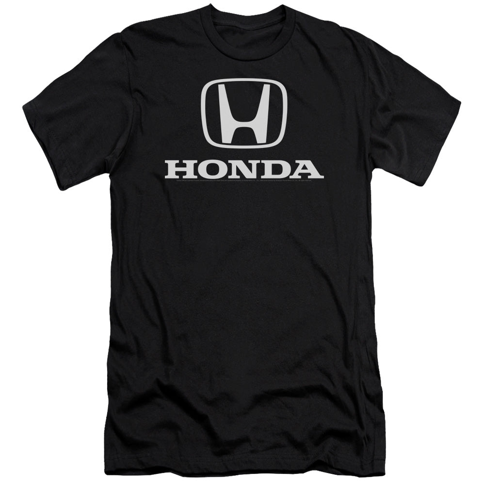 Honda Premium Canvas T-Shirt White Standard Logo Black Tee