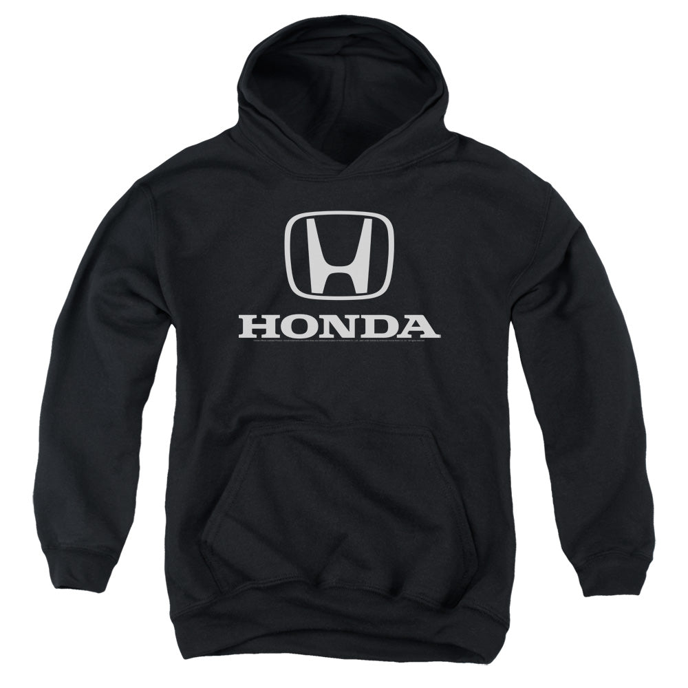 Honda Kids Hoodie White Standard Logo Black Hoody