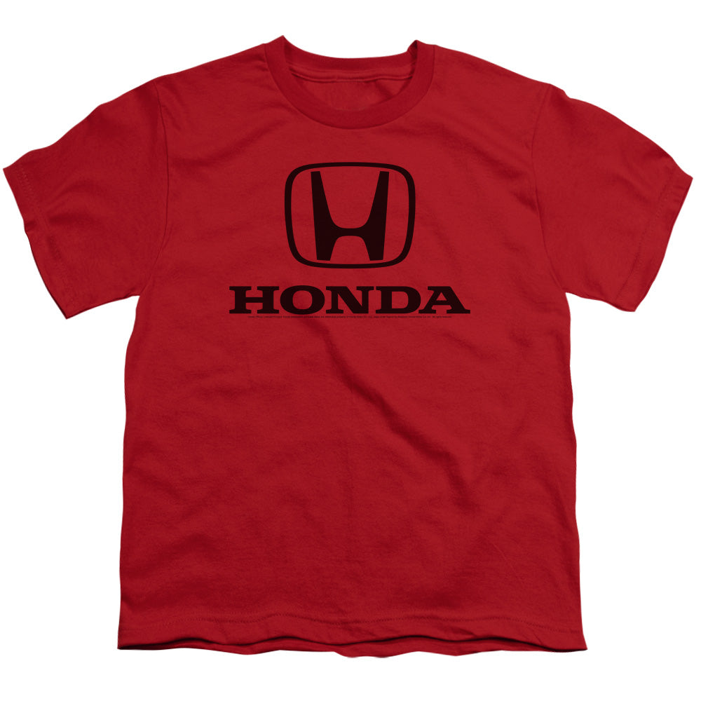 Honda Kids T-Shirt Black Standard Logo Red Tee