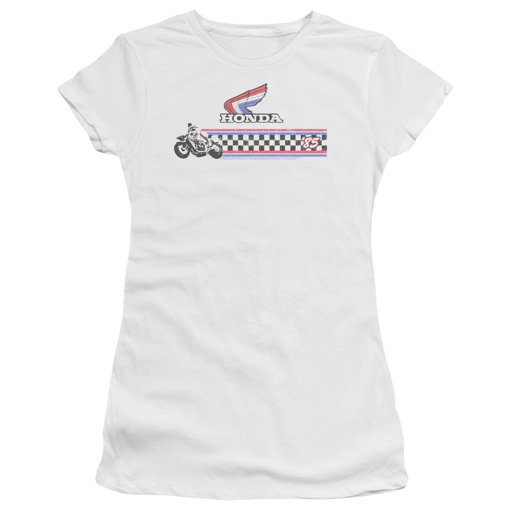 Honda Juniors T-Shirt '85 Classic Red White Blue Logo White 