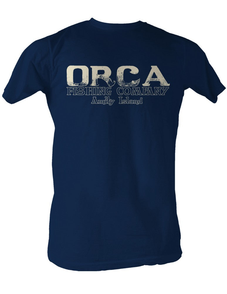 Jaws T-Shirt Orca Fishing Company Navy Tee