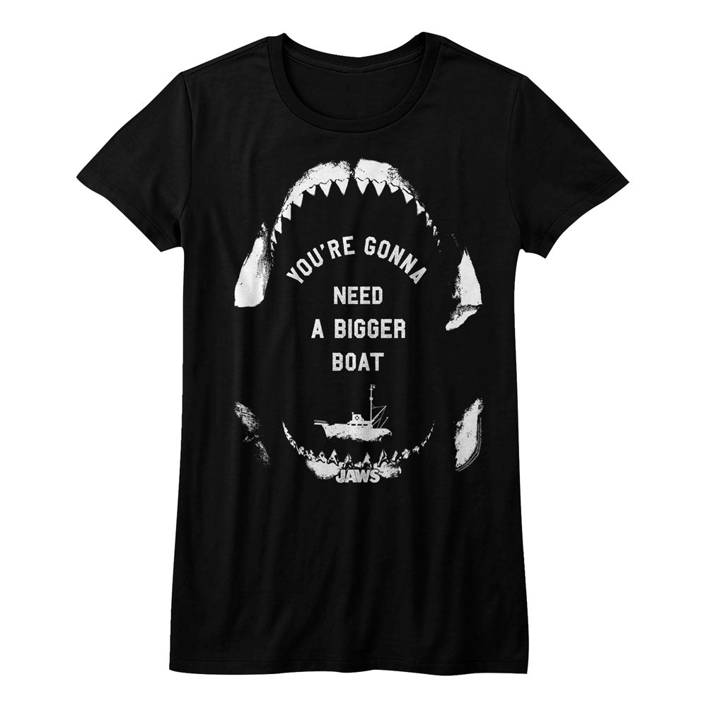 Jaws Juniors Shirt You're Going To Need A Bigger Boat Jaw Bone Black T