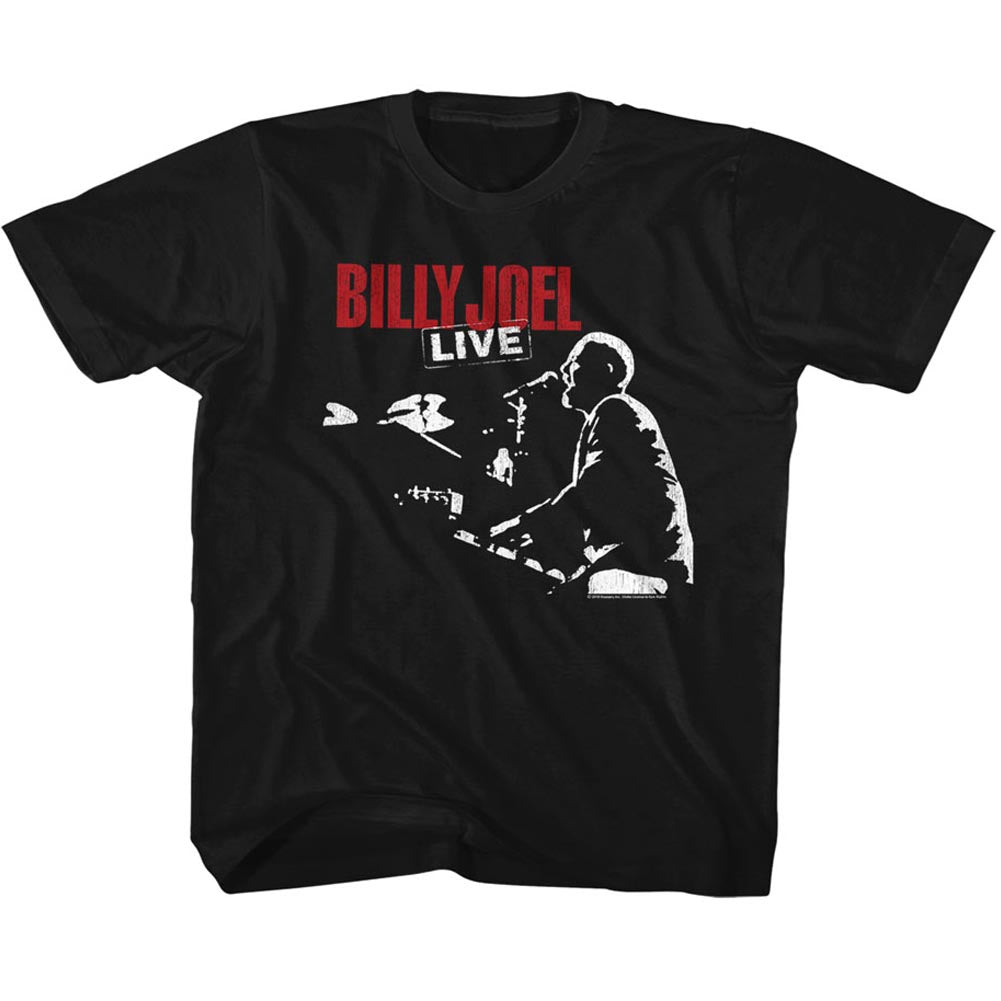 Billy Joel Toddler T-Shirt Live Black Tee