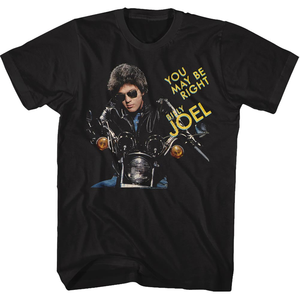 Billy Joel T-Shirt You May Be Right Black Tee