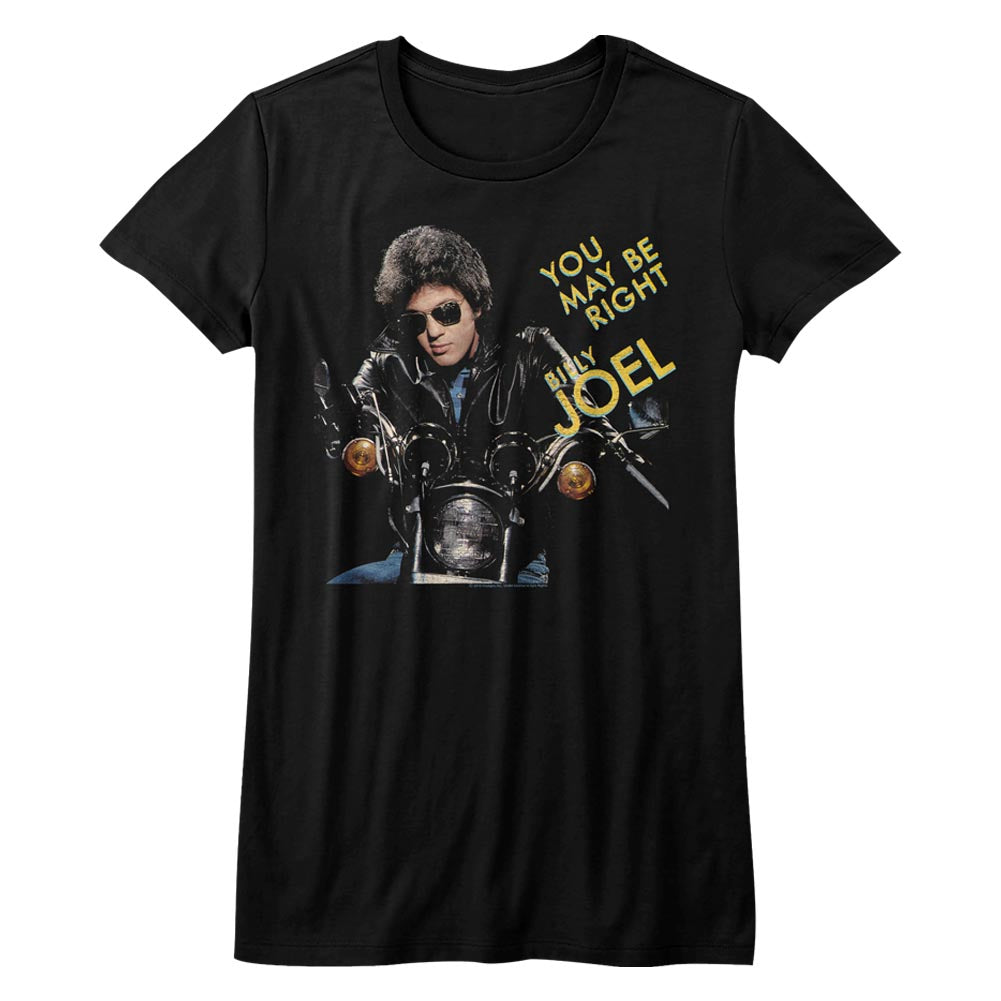 Billy Joel Juniors T-Shirt You May Be Right Black Tee