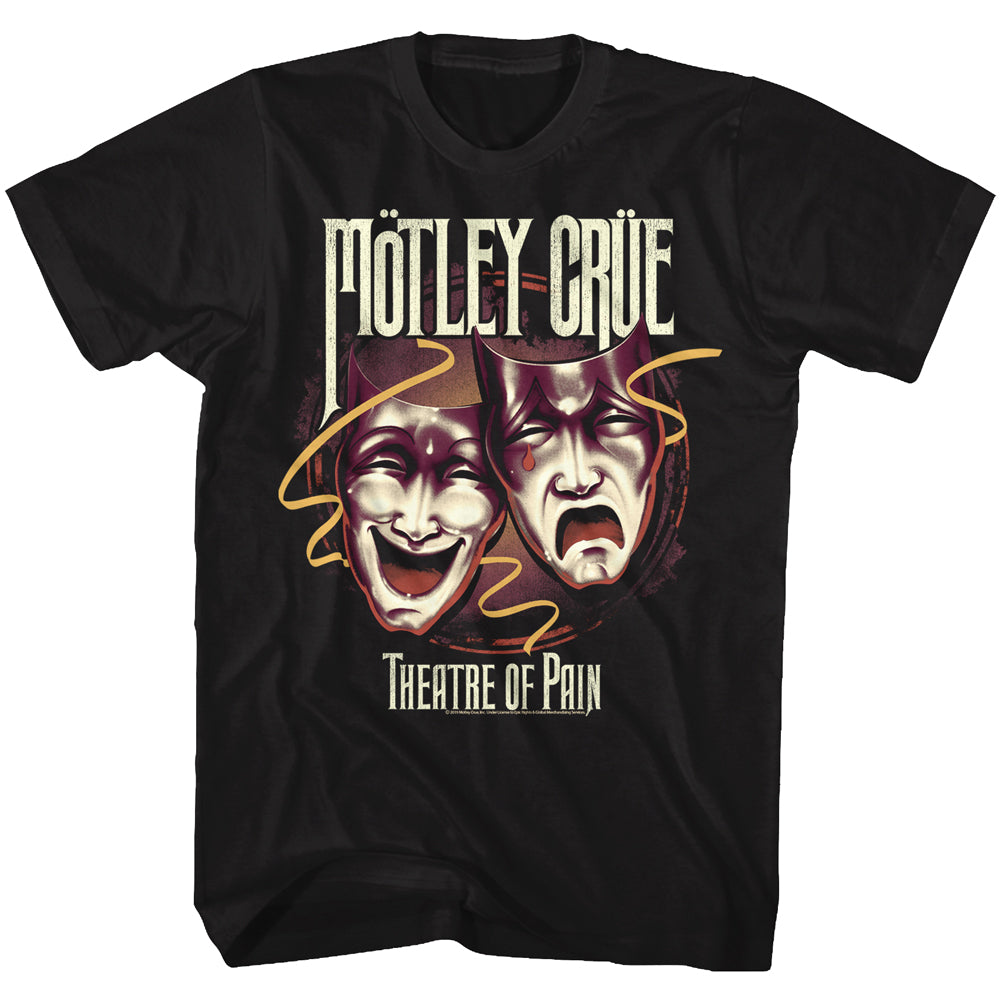 Motley Crue Theatre of Pain Adult Black Tee Shirt