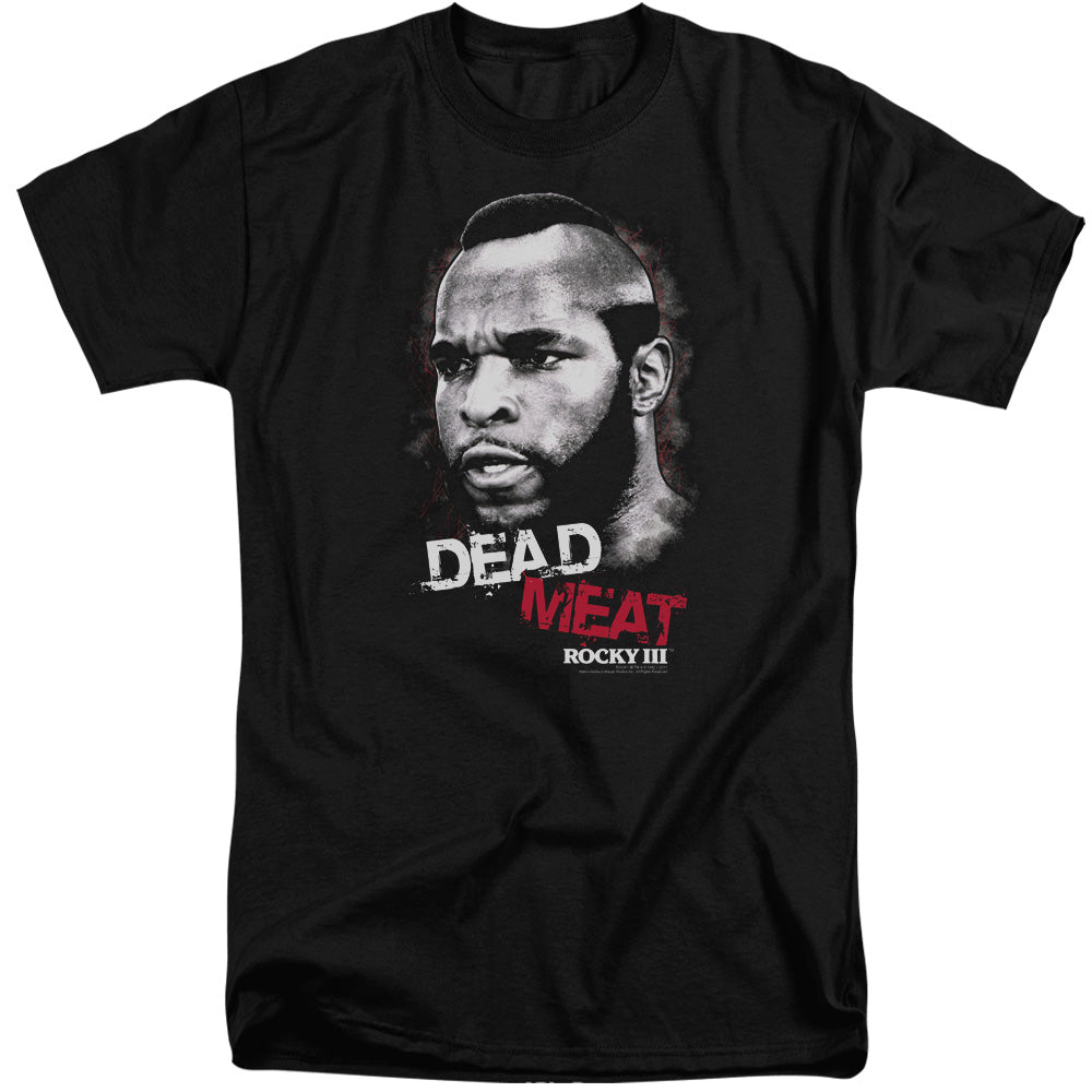 Rocky III Tall T-Shirt Dead Meat Black Tee