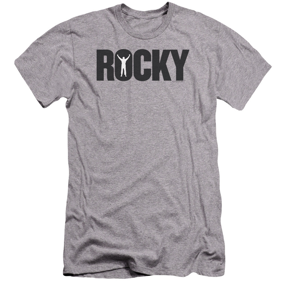 Rocky Premium Canvas T-Shirt Classic Logo Athletic Heather Tee