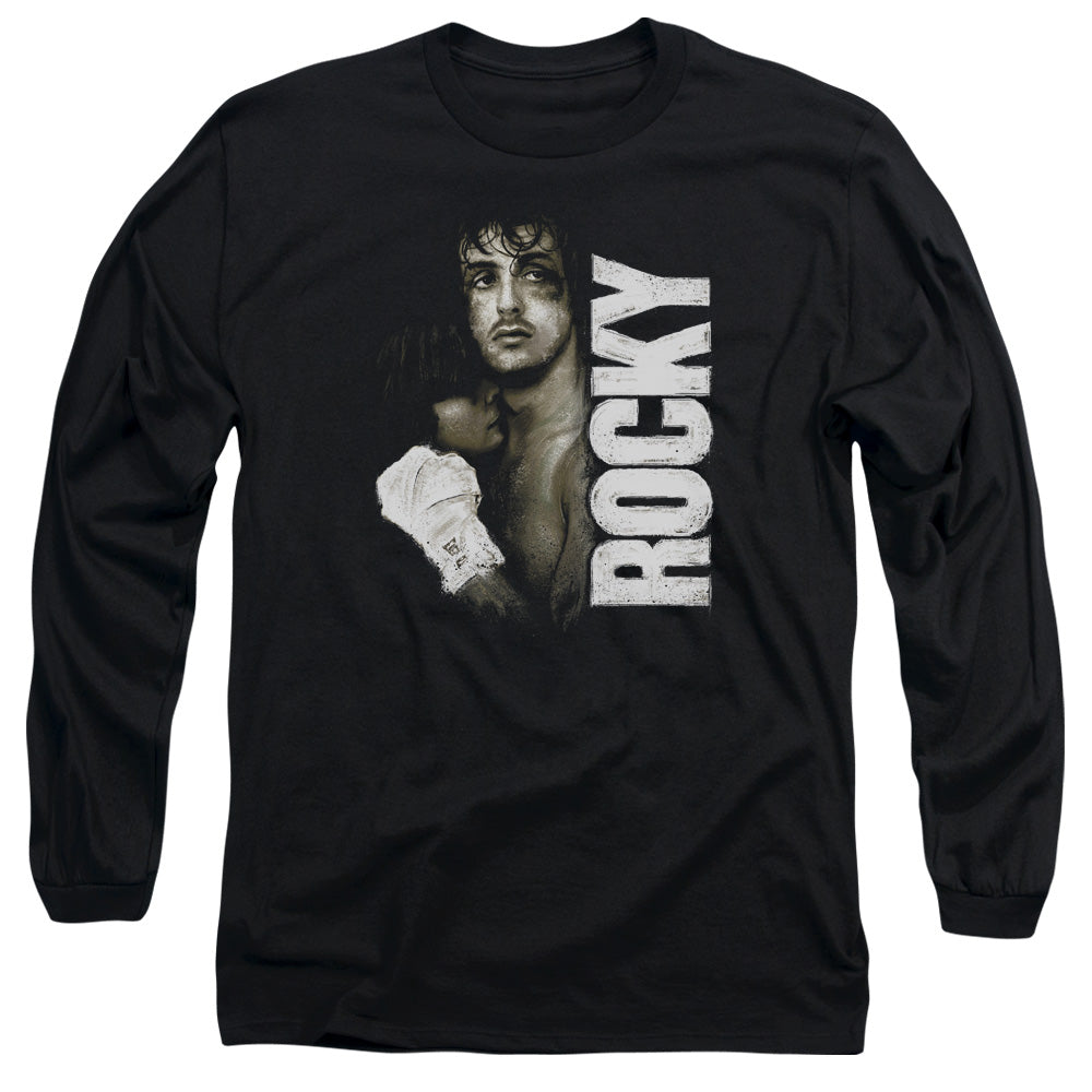 Rocky Long Sleeve T-Shirt Serious Portrait Black Tee