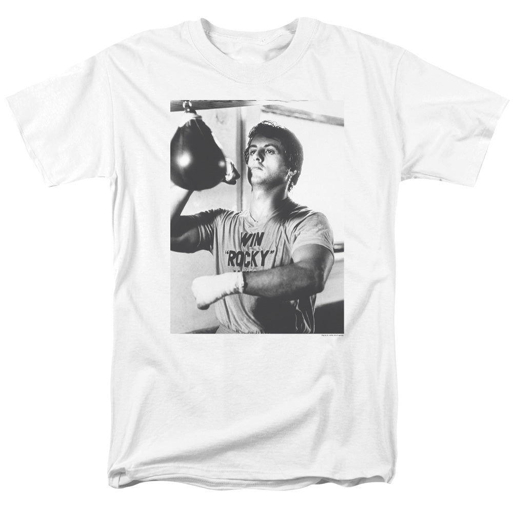 Rocky T-Shirt Training Portrait White Tee