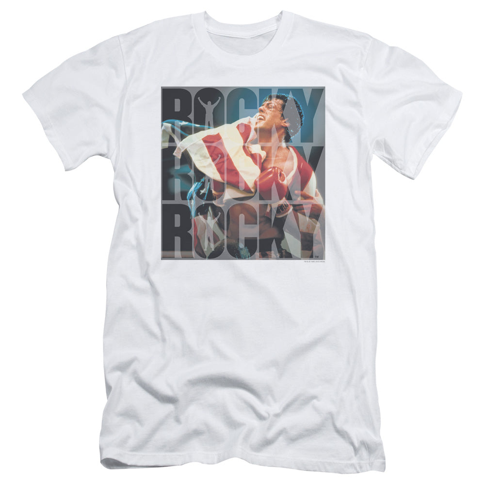 Rocky Slim Fit T-Shirt Chant White Tee