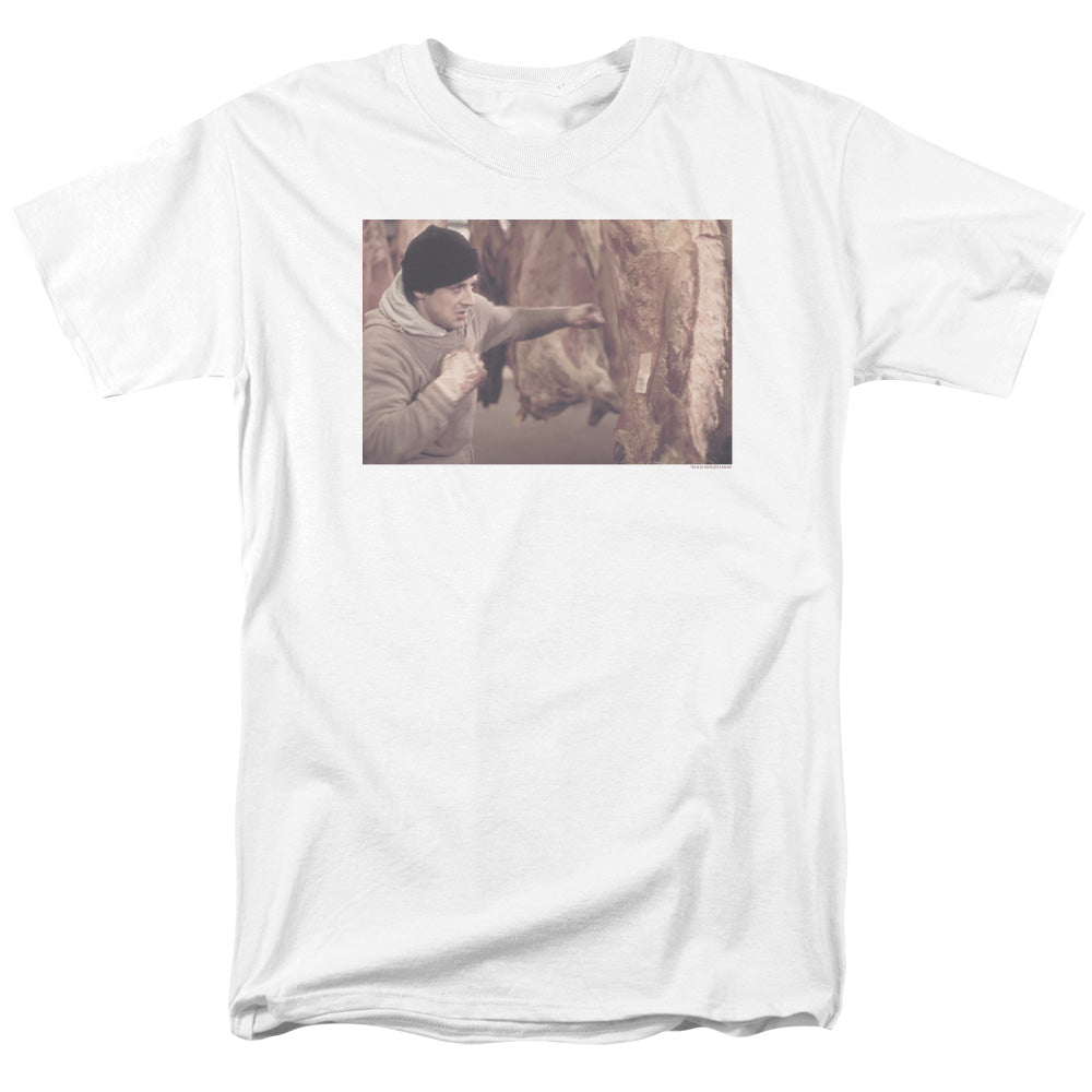 Rocky T-Shirt Punching Meat White Tee