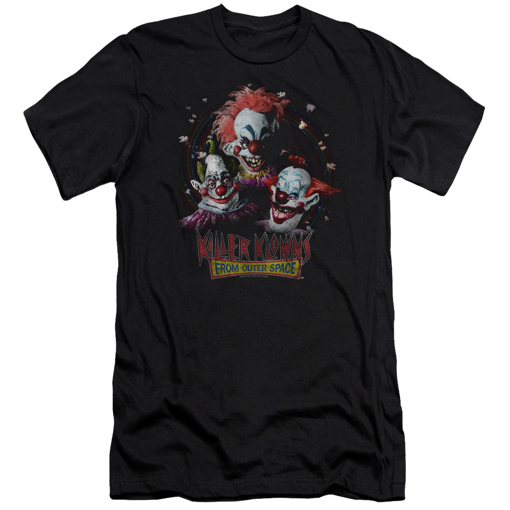 Killer Klowns From Outer Space Premium Canvas T-Shirt Popcorn Black Tee