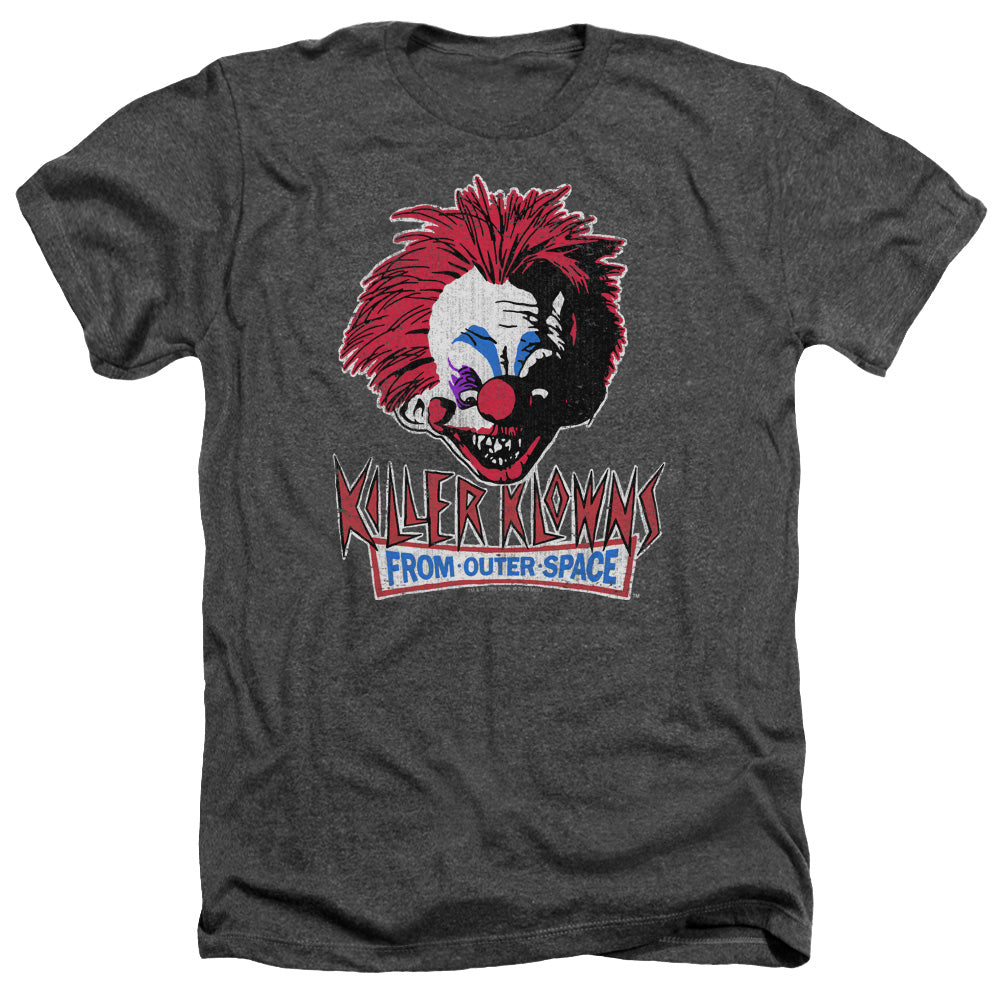 Killer Klowns From Outer Space Heather T-Shirt Evil Clown Charcoal Tee