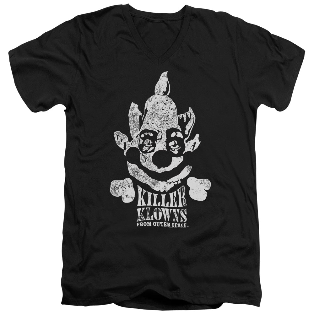 Killer Klowns From Outer Space Slim Fit V-Neck T-Shirt Kreepy Black Tee