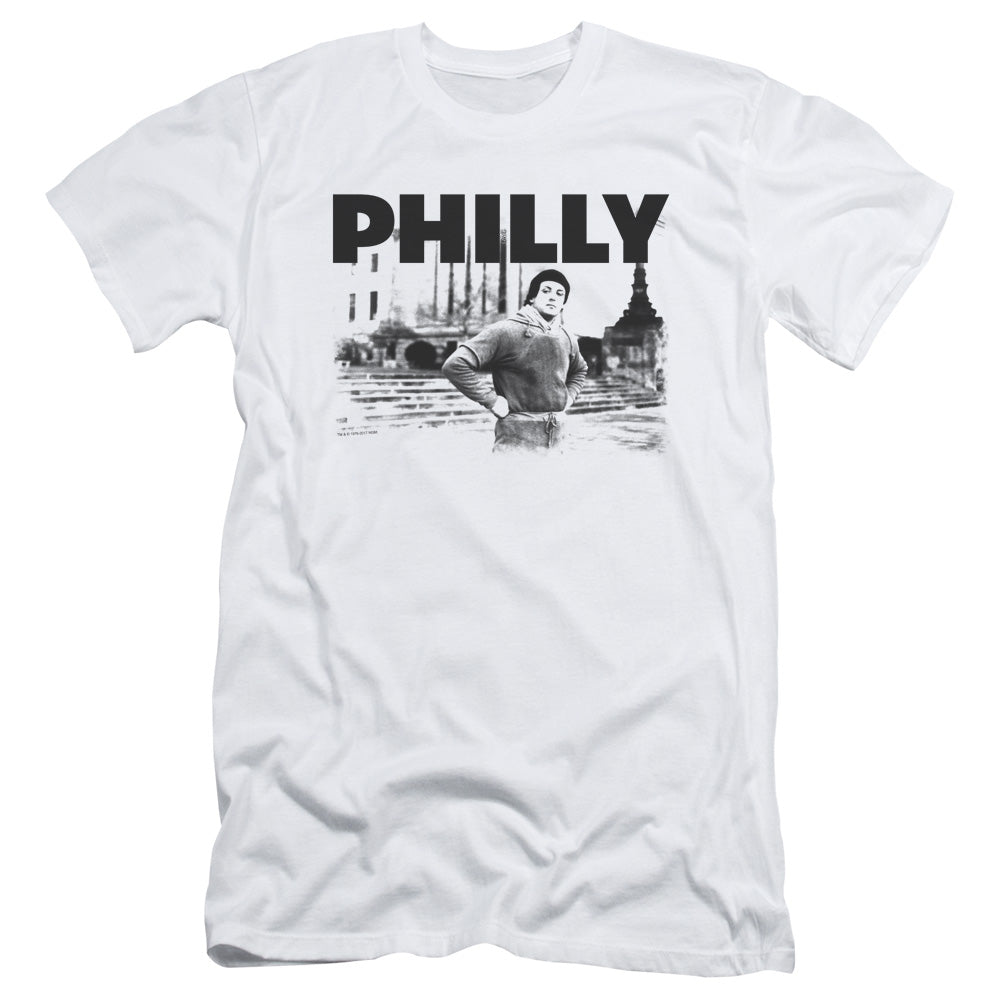 Rocky Slim Fit T-Shirt Philly White Tee