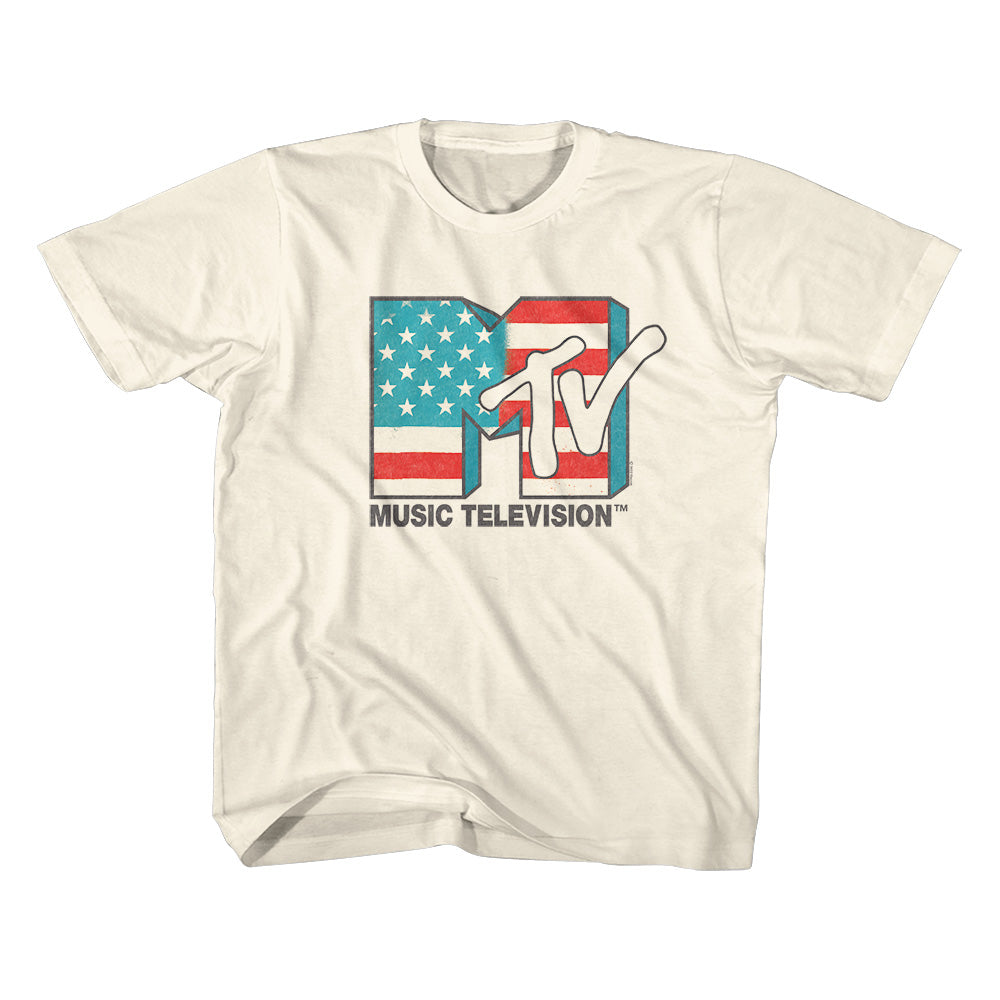 MTV Kids T-Shirt US Flag Logo Tee