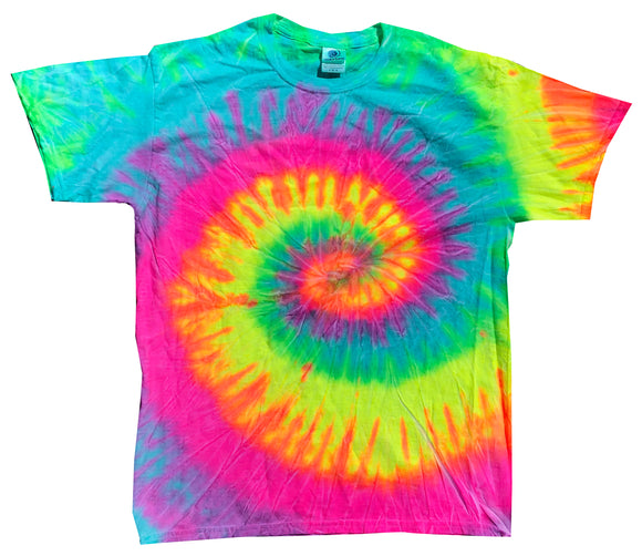 Tie Dye Shirt Multi Color Colorful Minty Rainbow Spiral T-Shirt