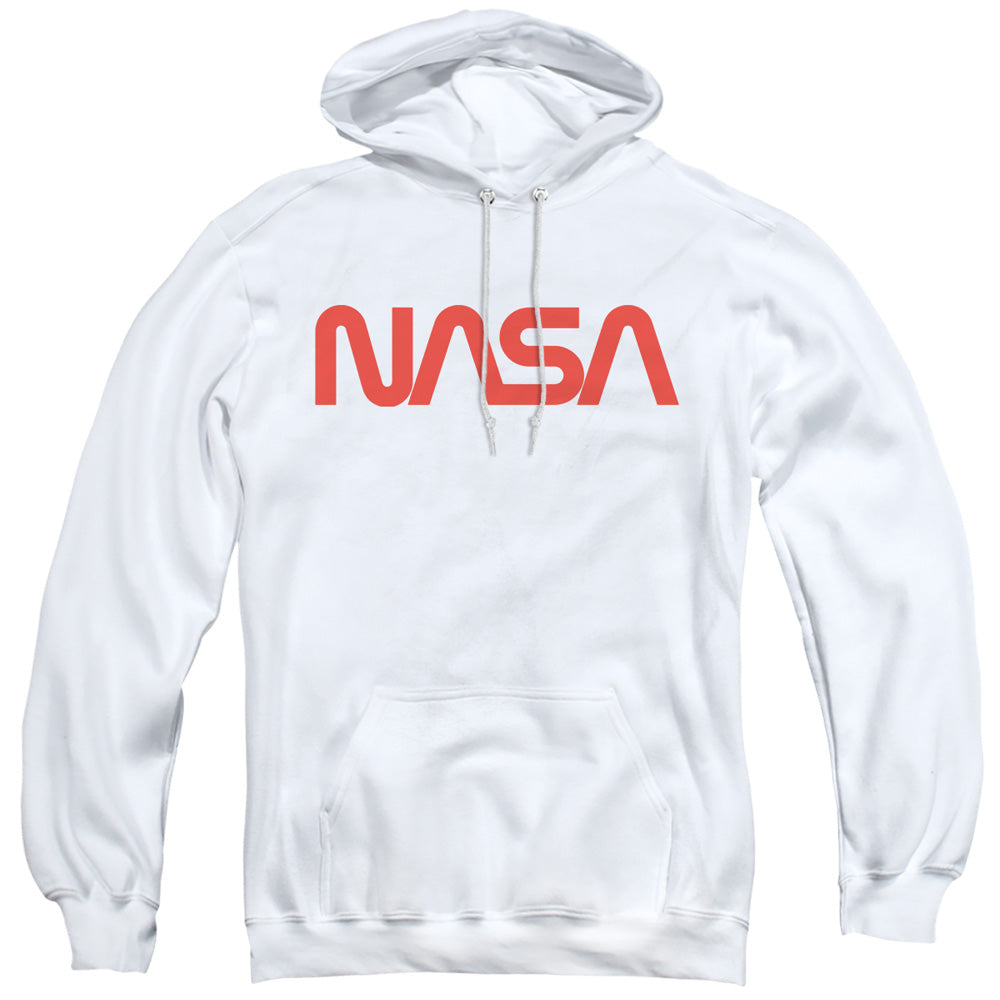 NASA Hoodie Worm Logo White Hoody