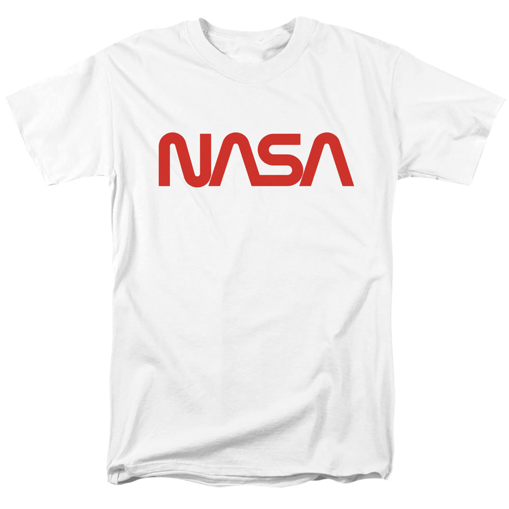 NASA T-Shirt Worm Logo White Tee