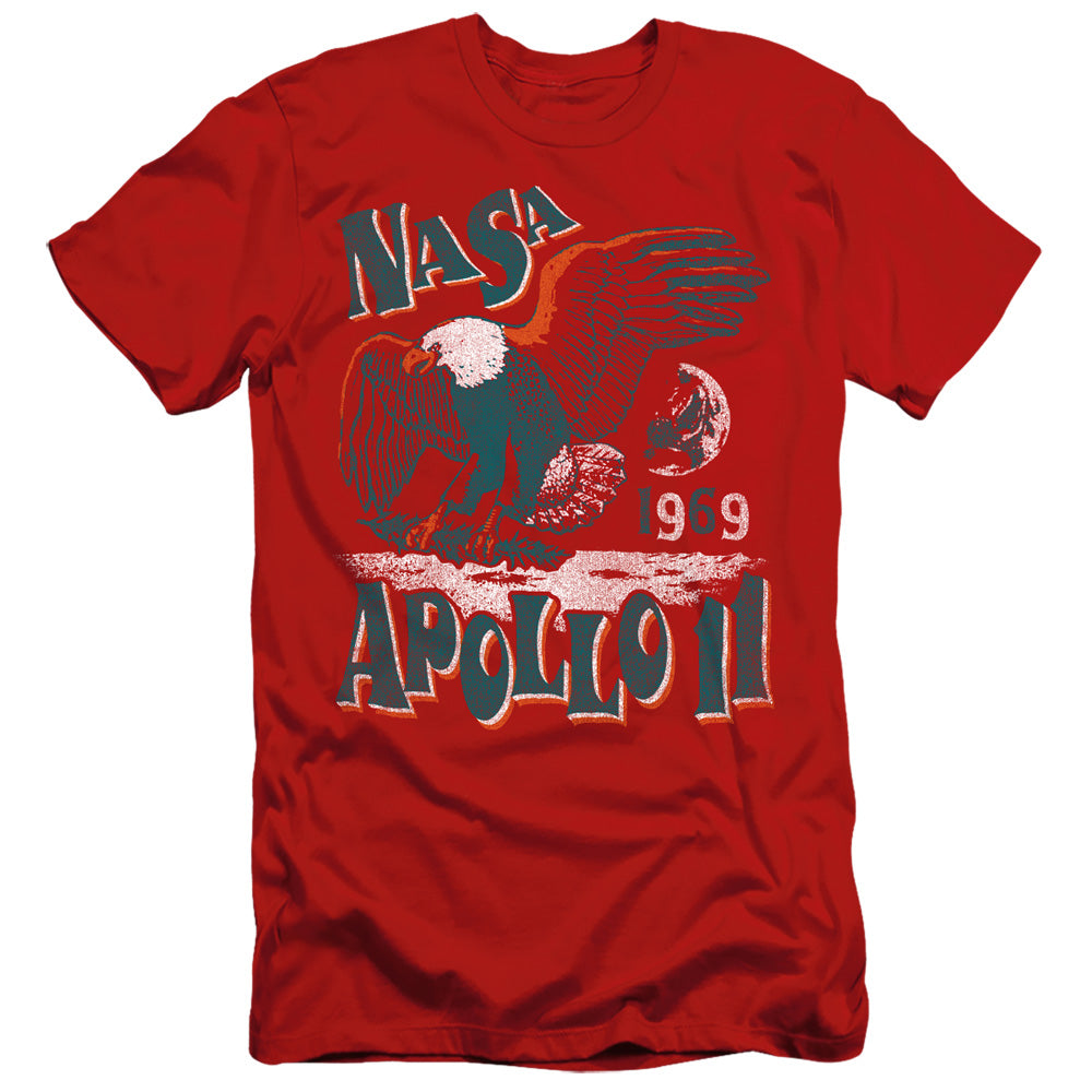 NASA Slim Fit T-Shirt Apollo 11 Eagle Red Tee