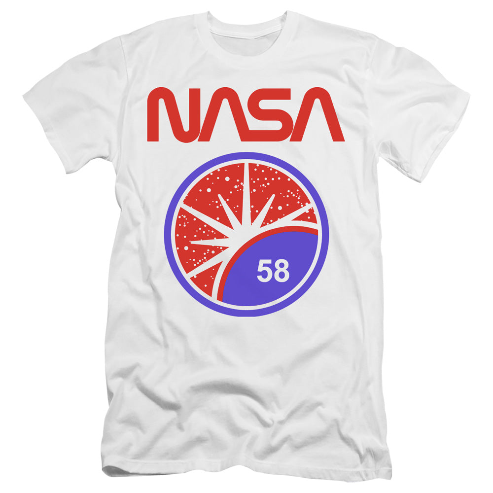 NASA Slim Fit T-Shirt Stars 58 White Tee