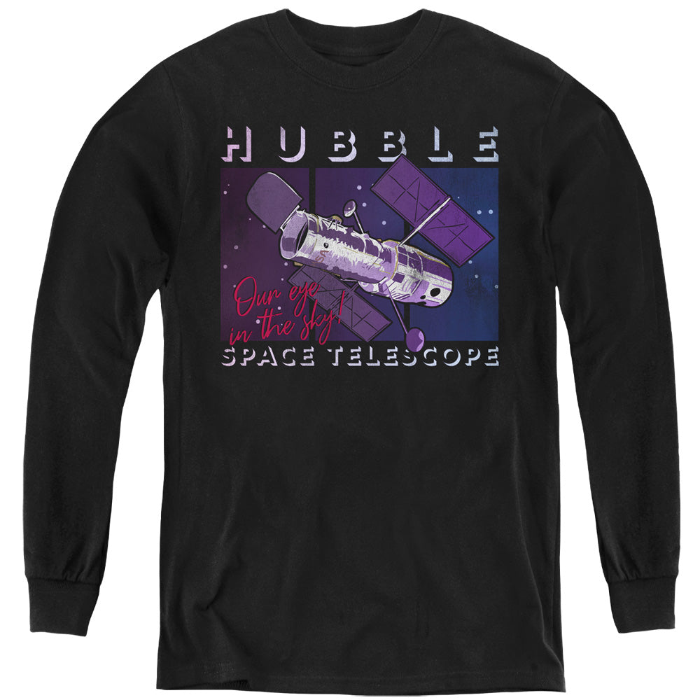 NASA Kids Long Sleeve Shirt Our Eye in the Sky Black Tee