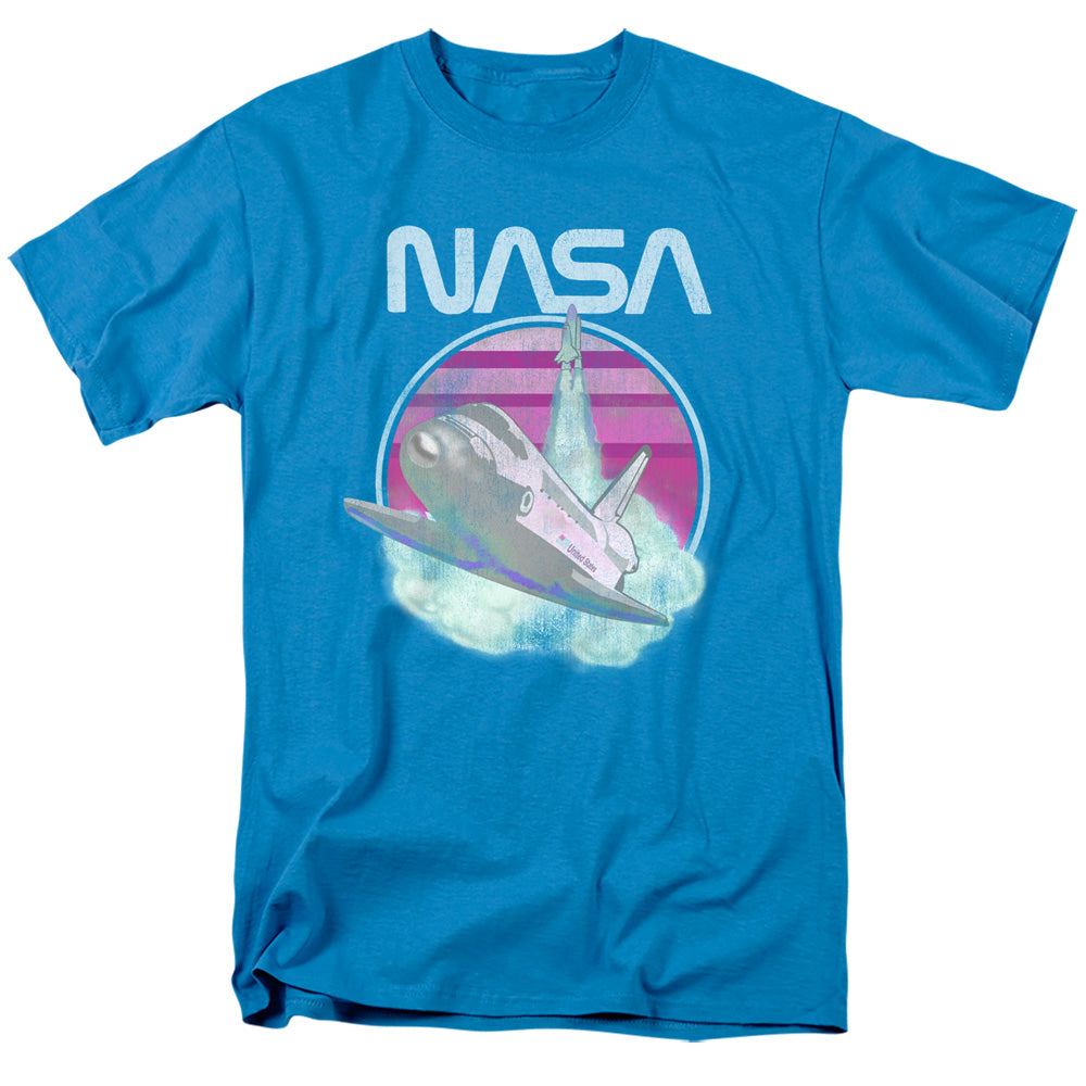 NASA T-Shirt Shuttle Launch Turquoise Tee