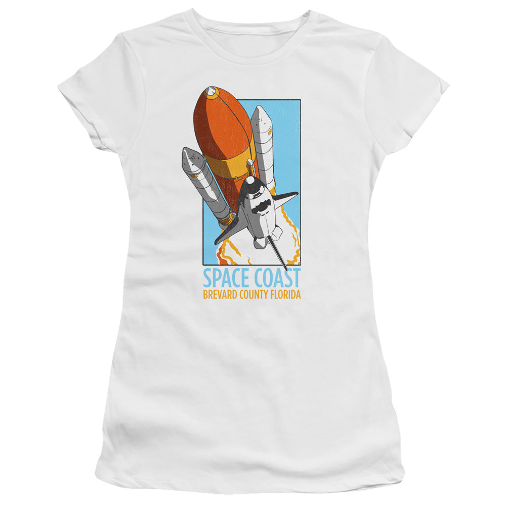 NASA Juniors T-Shirt Space Coast White Premium Tee