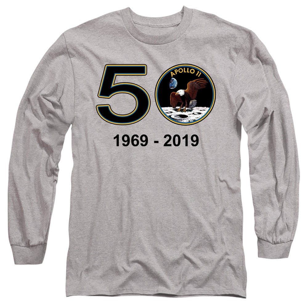 NASA Long Sleeve T-Shirt 50 Years Athletic Heather Tee