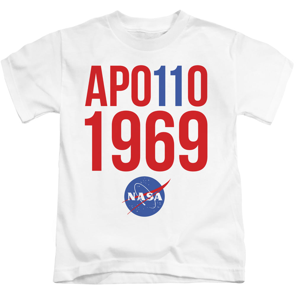 NASA Boys T-Shirt Apollo 11 1969 White Tee