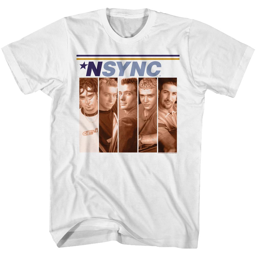 NSYNC Tall T-Shirt Debut Album Cover White Tee