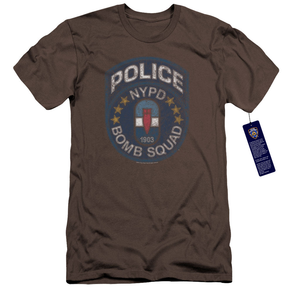 NYPD Premium Canvas T-Shirt Police Bomb Squad Charcoal Tee